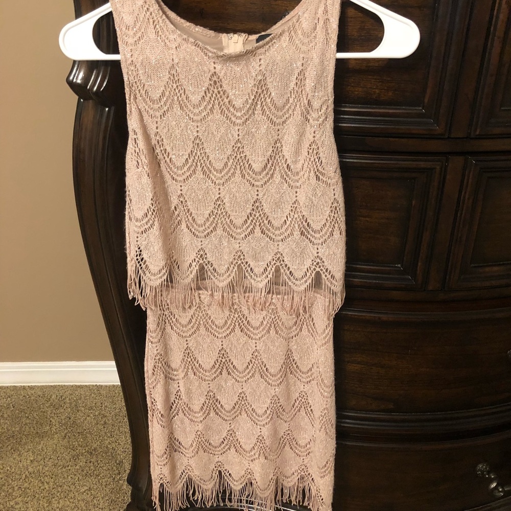 Gorgeous Faux Two piece dress